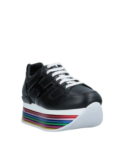 Shop Hogan Woman Sneakers Black Size 5.5 Soft Leather