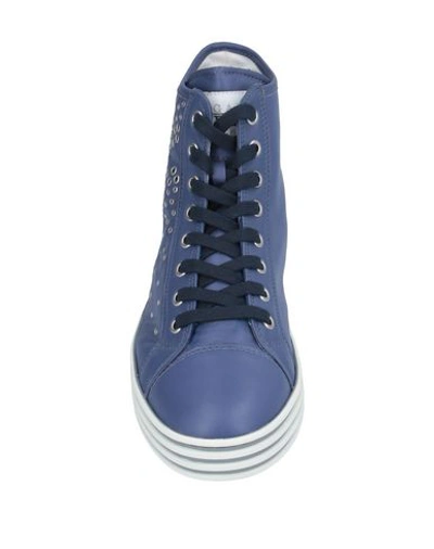 Shop Hogan Rebel Sneakers In Blue