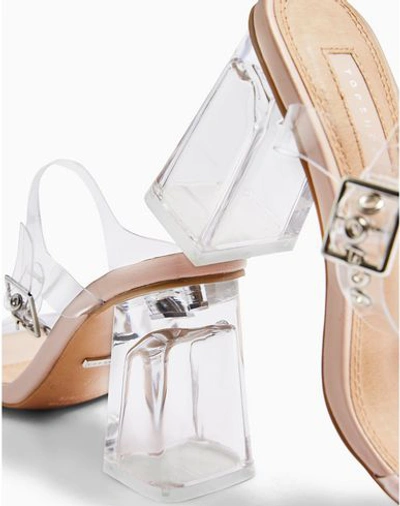 Shop Topshop Sandals In Transparent