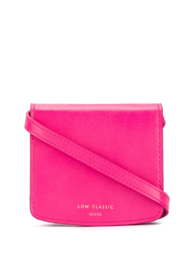 Shop Low Classic Logo-print Crossbody Bag In Pink