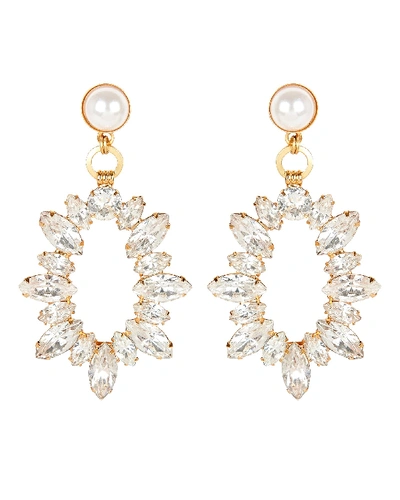 Shop Elizabeth Cole Adalyn Crystal Statement Earrings In Clear