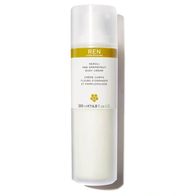 Shop Ren Clean Skincare Neroli And Grapfruit Body Cream 200ml