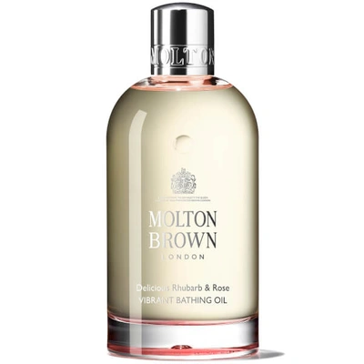 Shop Molton Brown Delicious Rhubarb And Rose Vibrant Bathing Oil 200ml