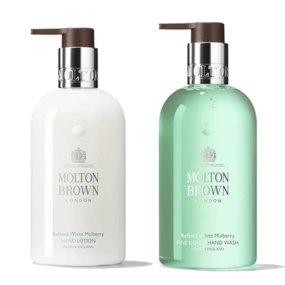 Shop Molton Brown Refined White Mulberry Fine Liquid Hand Wash And Lotion Bundle