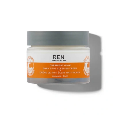 Shop Ren Clean Skincare Ren Overnight Glow Dark Spot Sleeping Cream 50ml