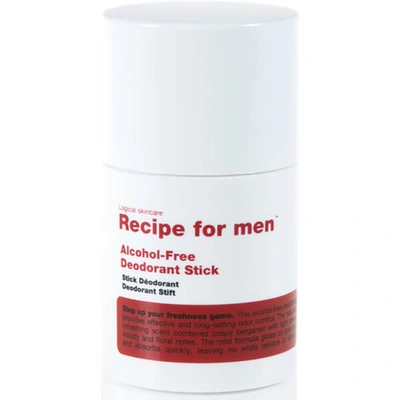 Shop Recipe For Men Alcohol Free Deodorant Stick 75ml