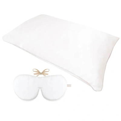 Shop Holistic Silk Anti-ageing Rejuvenating Sleep Set - White (worth $191)