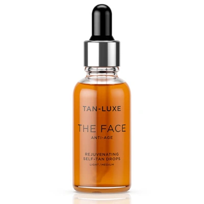 Shop Tan-luxe The Face Anti-age Rejuvenating Self-tan Drops 30ml - Light/medium