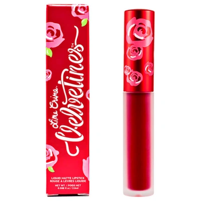 Shop Lime Crime Matte Velvetines Lipstick (various Shades) - Red Rose