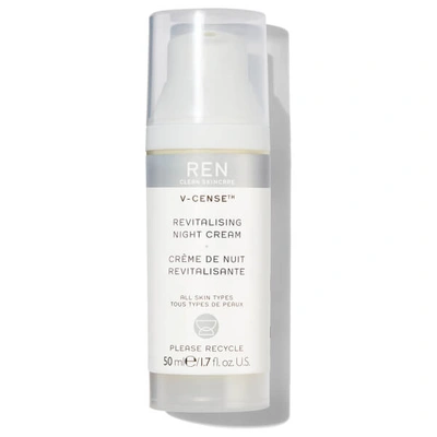 Shop Ren Clean Skincare V-cense Revitalising Night Cream 50ml