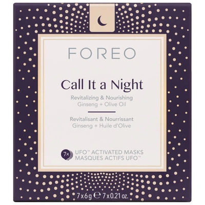 Shop Foreo Call It A Night Ufo/ufo Mini Nourishing And Revitalising Face Mask (7 Pack)