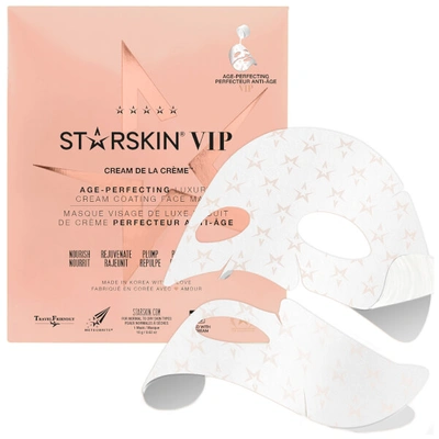 Shop Starskin Vip Cream De La Crème Age-perfecting Luxury Cream Coated Sheet Face Mask 18g