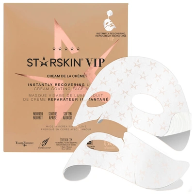 Shop Starskin Vip Cream De La Crème Instantly Recovering Luxury Cream Coated Sheet Face Mask 18g