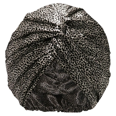 Shop Slip Pure Silk Turban - Leopard