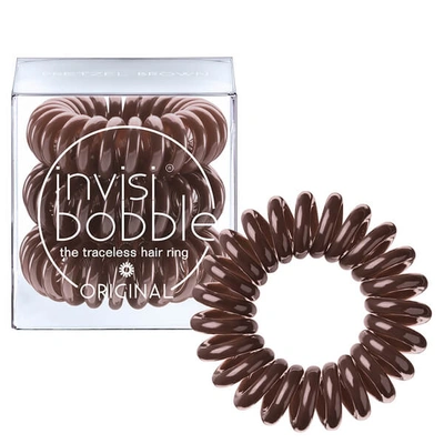 Shop Invisibobble Original Hair Tie (3 Pack) - Pretzel Brown
