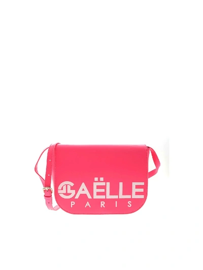 Shop Gaelle Paris Neon Fuchsia Shoulder Bag With Logo