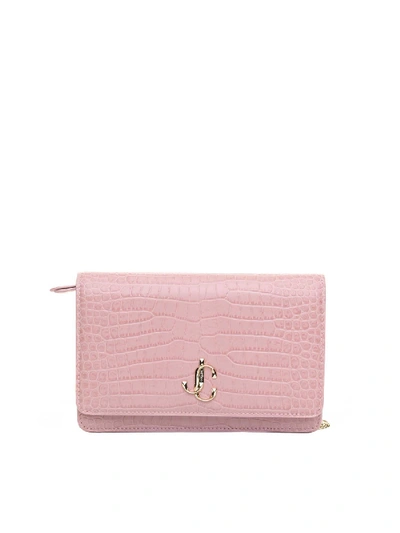 Shop Jimmy Choo Palace Shoulder Bag In Pink