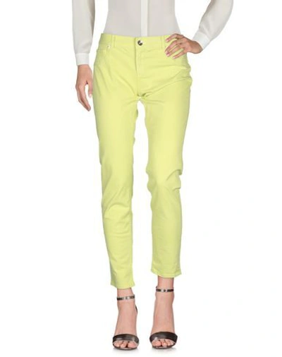 Shop Ted Baker Casual Pants In Acid Green