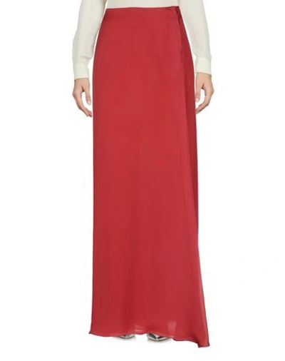 Shop The Row Long Skirts In Red
