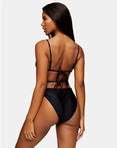 Shop Topshop One-piece Swimsuits In Black