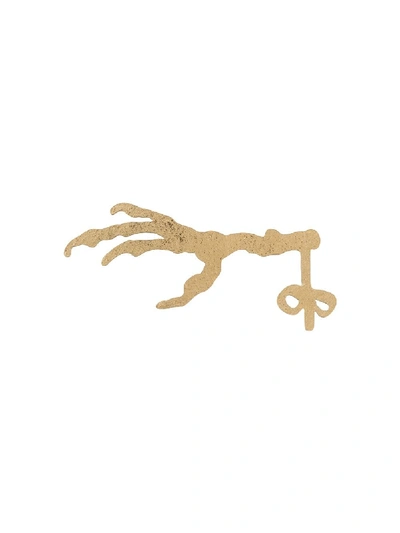 Shop Wouters & Hendrix I Play Talons Brooch In Gold