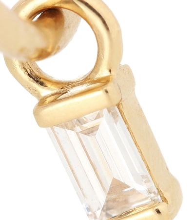 Shop Maria Tash 18kt Gold Hoop Earring With Diamond
