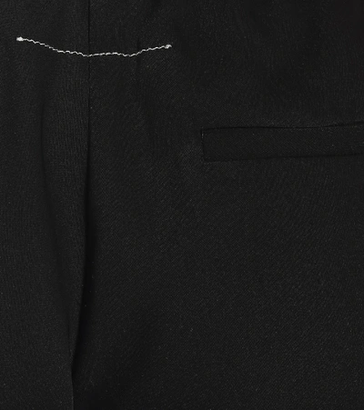 Shop Mm6 Maison Margiela High-rise Straight Pants In Black
