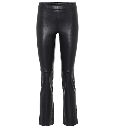 Shop Stouls Jp Twenty Slim Leather Pants In Black