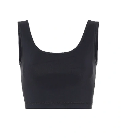 Shop Wardrobe.nyc Release 02 Stretch-jersey Crop Top In Black