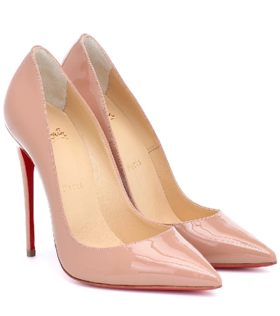 Shop Christian Louboutin So Kate 120 Patent Leather Pumps In Pink
