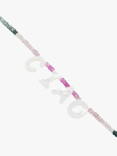 Roxanne First Multicoloured Ciao Beaded Sapphire Necklace In Multicoloured