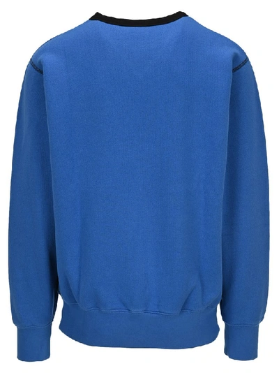 Shop Marni Logo Patch Sweatshirt In Blue