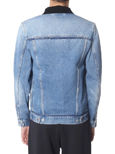 Shop Heron Preston Pocket Denim Jacket In Blue