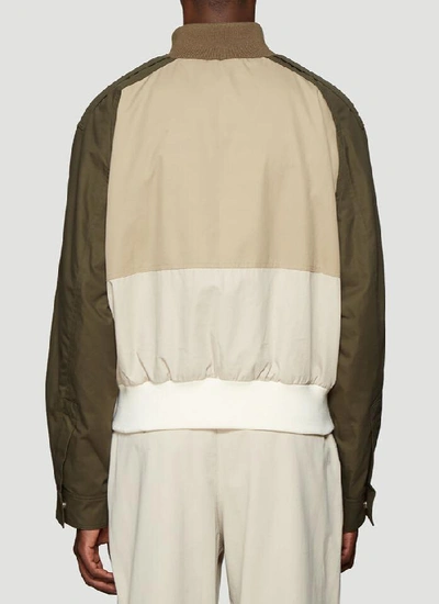 Shop Jw Anderson Colour Block Bomber Jacket In Multi