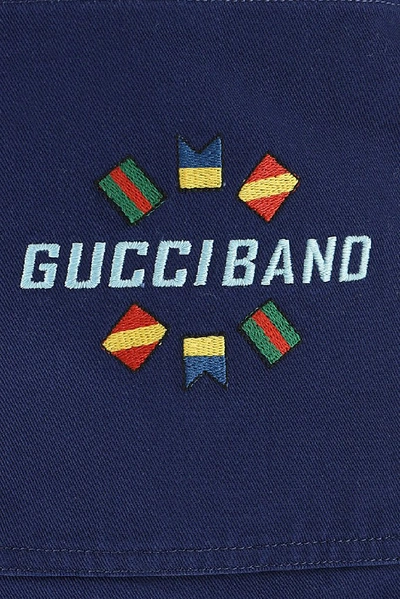 Shop Gucci Drawstring Pants In Blue