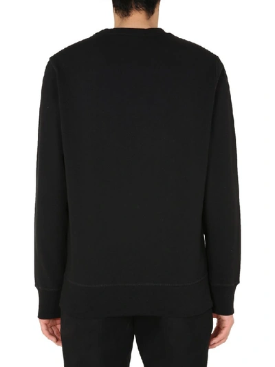 Shop Alexander Mcqueen Embellished Monogram Logo Sweatshirt In Black