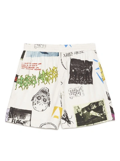 Shop Aries All Over Print Shorts In Multi