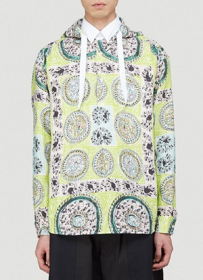 Shop Jw Anderson Mystic Paisley Print Hooded Shirt In Multi