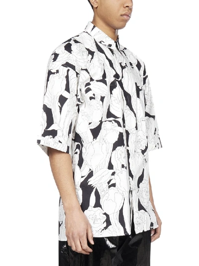 Shop Givenchy Oversized Floral Printed Shirt In Multi