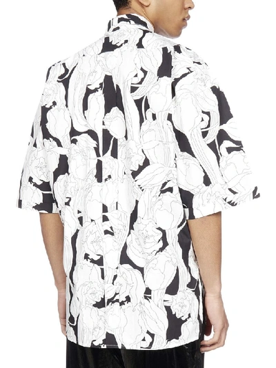 Shop Givenchy Oversized Floral Printed Shirt In Multi