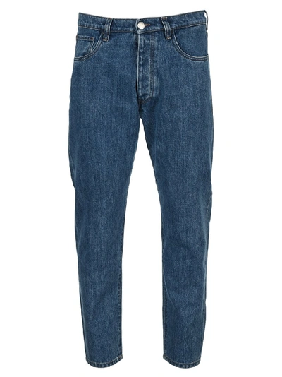 Shop Prada Straight Leg Jeans In Blue