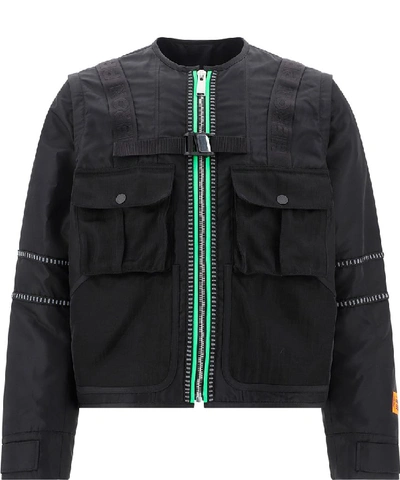 Shop Heron Preston Utility Jacket In Black