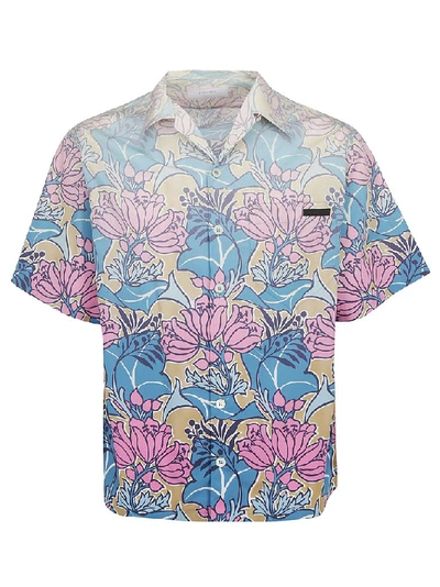 Shop Prada Hawaiian Shirt In Multi