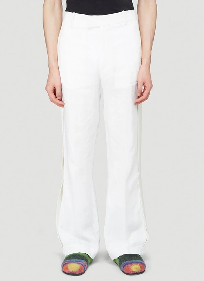 Shop Jw Anderson Wide Leg Pants In White