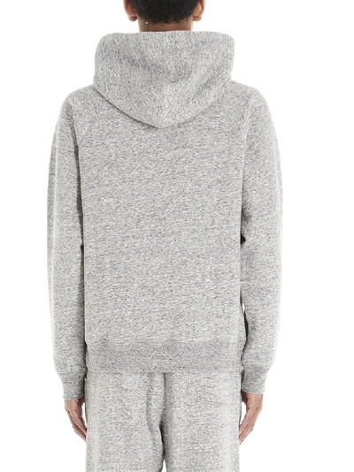 Shop Nike Heritage Logo Hoodie In Grey