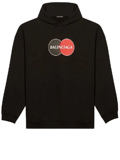 Shop Balenciaga Uniform Hoodie In Black