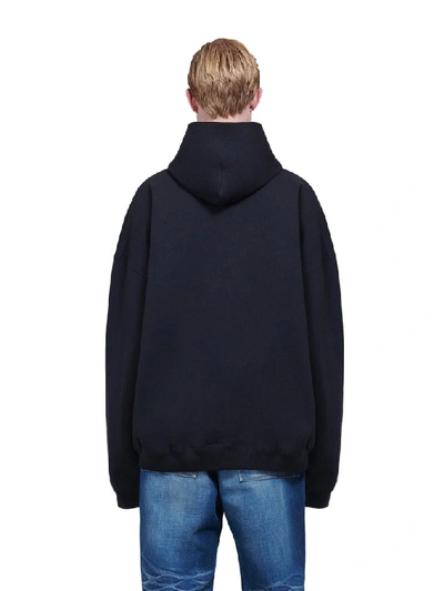 Shop Balenciaga Uniform Hoodie In Black