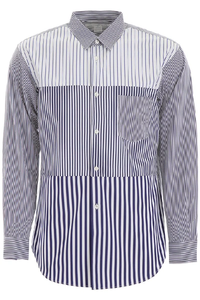 Shop Comme Des Garçons Shirt Striped Shirt In Multi