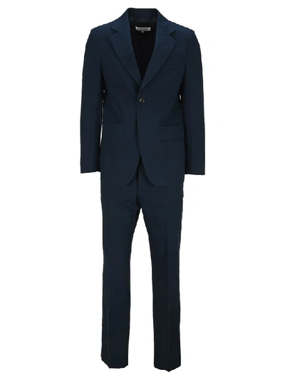 Shop Maison Margiela Single Breasted Suit In Navy