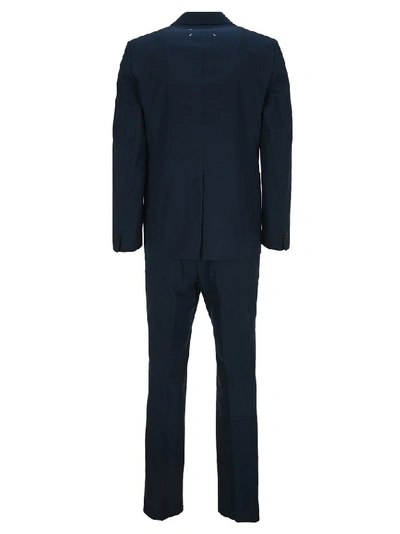 Shop Maison Margiela Single Breasted Suit In Navy